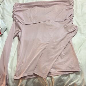 Divided Light Pink Long Sleeve Top